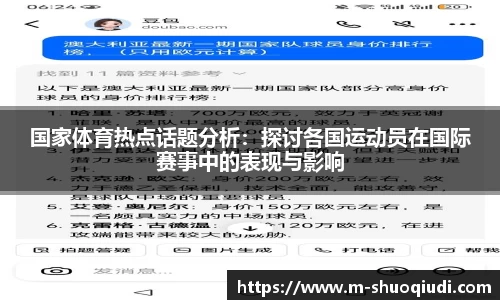 国家体育热点话题分析：探讨各国运动员在国际赛事中的表现与影响